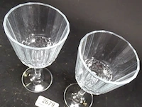 Paar zware kristallen glazen - afbeelding 4 van  5