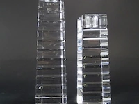 Paar zweeds design kristallen kandelaren - afbeelding 2 van  5