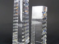 Paar zweeds design kristallen kandelaren - afbeelding 3 van  5