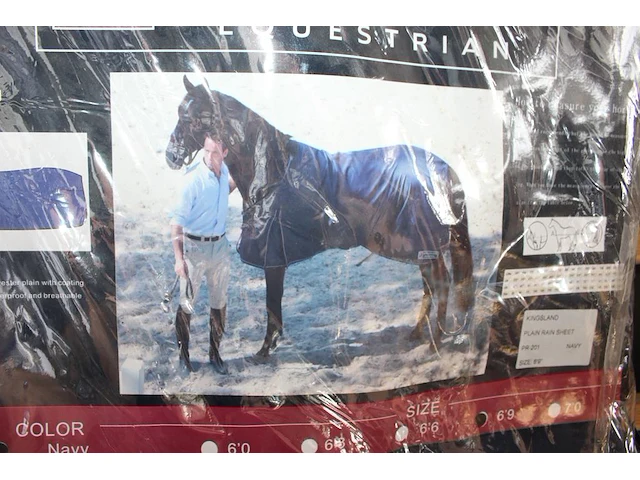 Paarden regensheet kingsland equestrian, 206 cm. - afbeelding 2 van  2