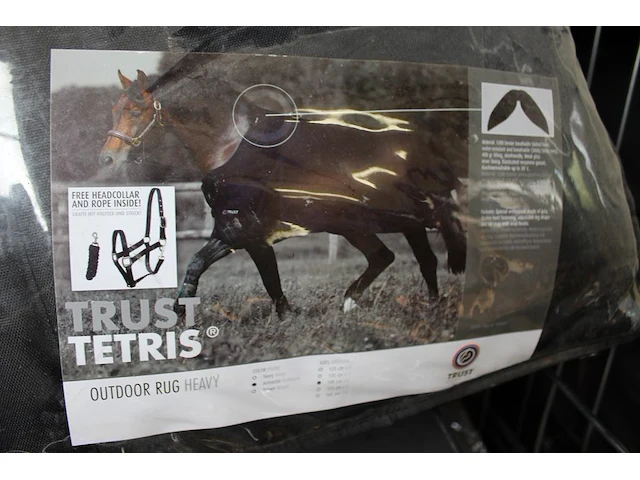 Paardendeken trust outdoor heavy antraciet 145. - afbeelding 2 van  2