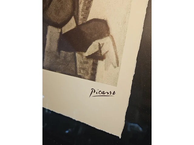 Pablo picasso - lithograaf - in nieuwe lijst - afbeelding 3 van  6
