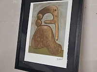 Pablo picasso lithograaf - ''naked woman'' - in nieuwe lijst - afbeelding 1 van  7
