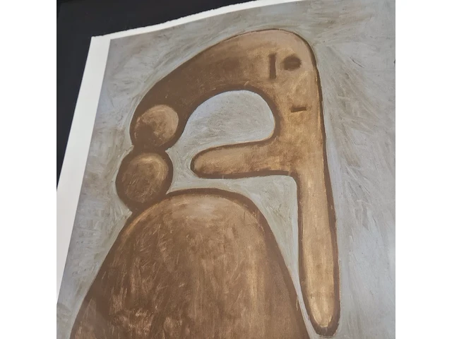 Pablo picasso lithograaf - ''naked woman'' - in nieuwe lijst - afbeelding 3 van  7