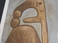Pablo picasso lithograaf - ''naked woman'' - in nieuwe lijst - afbeelding 3 van  7