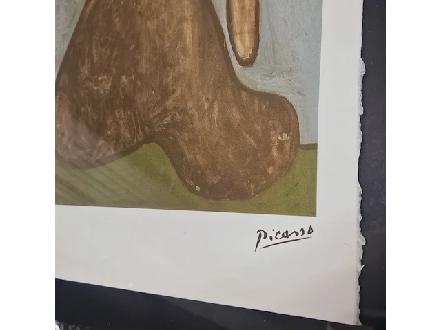 Pablo picasso lithograaf - ''naked woman'' - in nieuwe lijst - afbeelding 4 van  6