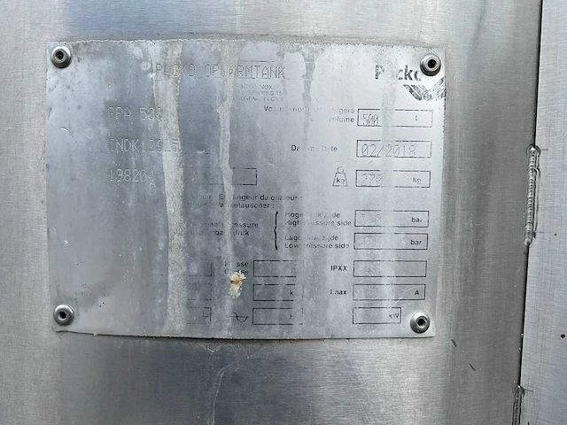 Packo pp 500 bain marie tank - afbeelding 2 van  10