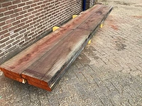 Padoek - 2016 gezaagd 140 x 710 x 4640 mm - schaaldeel (4x) - afbeelding 3 van  6