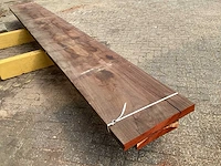Padoek - 2016 gezaagd 150 x 640 x 5270 mm - schaaldeel (2x) - afbeelding 4 van  5