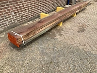 Padoek - 2016 gezaagd 210 x 400 x 4900 mm - schaaldeel (3x) - afbeelding 3 van  6
