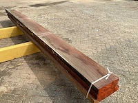 Padoek - 2016 gezaagd 210 x 400 x 4900 mm - schaaldeel (3x) - afbeelding 5 van  6