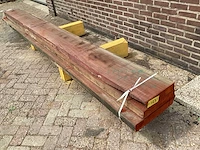 Padoek - 2016 gezaagd 210 x 470 x 4020 mm - schaaldeel (3x) - afbeelding 1 van  6