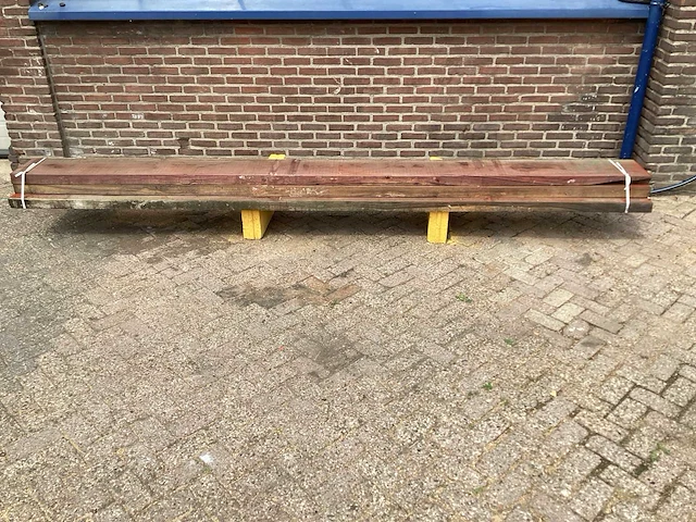 Padoek - 2016 gezaagd 210 x 470 x 4020 mm - schaaldeel (3x) - afbeelding 2 van  6