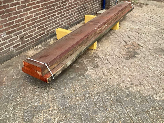 Padoek - 2016 gezaagd 210 x 470 x 4020 mm - schaaldeel (3x) - afbeelding 3 van  6
