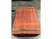 Padouk planken geschaafd 21x145 mm (140x) - afbeelding 5 van  6