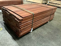 Padouk planken geschaafd 21x145 mm (140x) - afbeelding 1 van  6