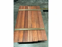 Padouk planken geschaafd 21x145 mm (140x) - afbeelding 5 van  6