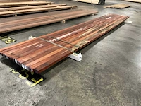Padouk regels geschaafd 40x60 mm (12x) - afbeelding 1 van  6