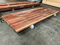 Padouk regels geschaafd 40x60 mm (16x) - afbeelding 1 van  6