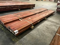 Padouk regels geschaafd 40x60 mm (29x) - afbeelding 1 van  6