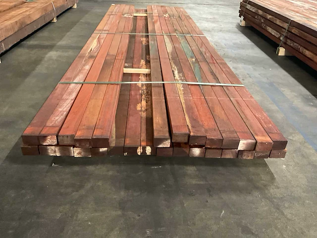 Padouk regels geschaafd 40x60 mm (29x) - afbeelding 4 van  6