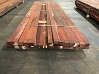Padouk regels geschaafd 40x60 mm (29x) - afbeelding 4 van  6