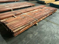 Padouk regels geschaafd 40x60 mm (45x) - afbeelding 2 van  5