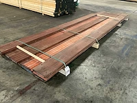 Padouk vlonderdelen glad 21x190 mm (15x) - afbeelding 1 van  6