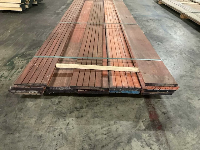 Padouk vlonderdelen glad 21x190 mm (15x) - afbeelding 2 van  6