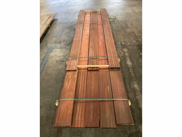Padouk vlonderdelen glad 21x190 mm (15x) - afbeelding 5 van  6