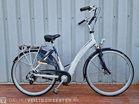 Padova e-bike/ elektrische fiets batavus, wit-blauw