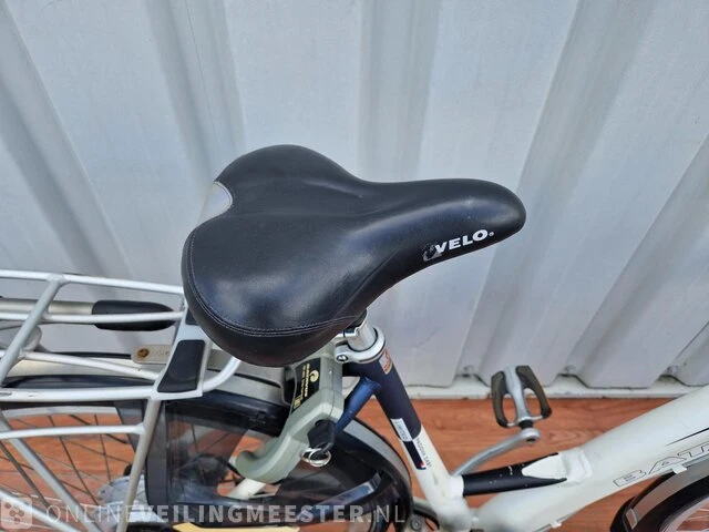 Padova e-bike/ elektrische fiets batavus, wit-blauw - afbeelding 4 van  9