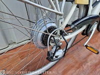 Padova e-bike/ elektrische fiets batavus, wit-blauw - afbeelding 6 van  9