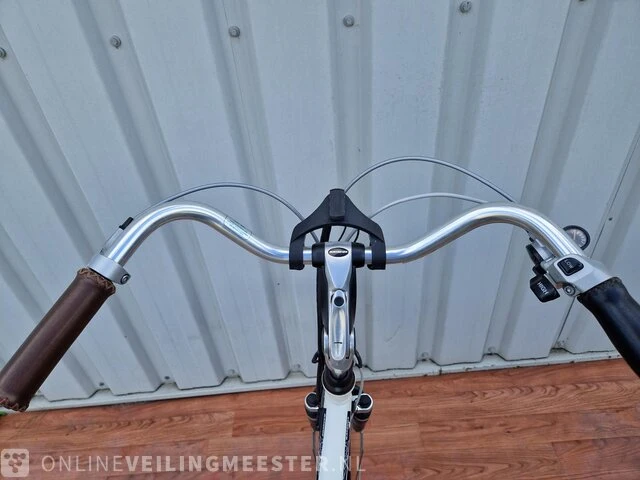 Padova e-bike/ elektrische fiets batavus, wit-blauw - afbeelding 7 van  9