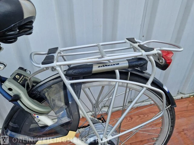 Padova e-bike/ elektrische fiets batavus, wit-blauw - afbeelding 8 van  9