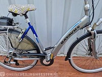 Padova e-bike/ elektrische fiets batavus, zilver-blauw - afbeelding 3 van  8