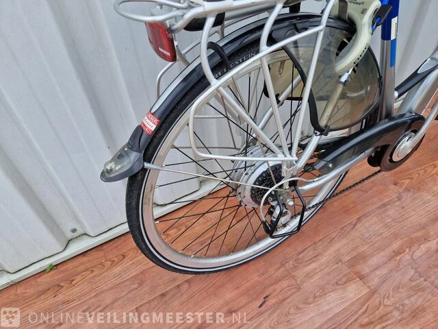 Padova e-bike/ elektrische fiets batavus, zilver-blauw - afbeelding 5 van  8