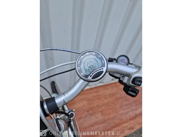 Padova e-bike/ elektrische fiets batavus, zilver-blauw - afbeelding 8 van  8