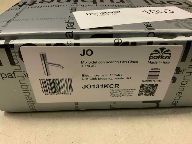 Paffoni jo131kcr wastafelkraan - afbeelding 3 van  4