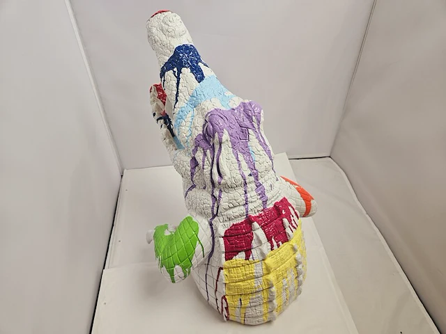 Paintcan splash pop art crocodile - afbeelding 5 van  9