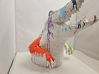 Paintcan splash pop art crocodile - afbeelding 7 van  9
