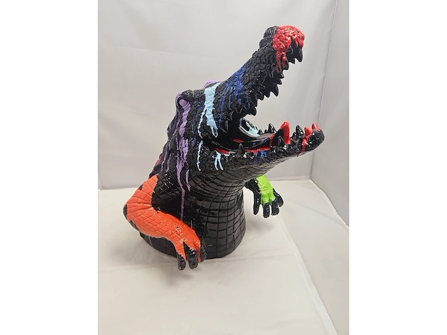 Paintcan splash pop art crocodile - afbeelding 2 van  7