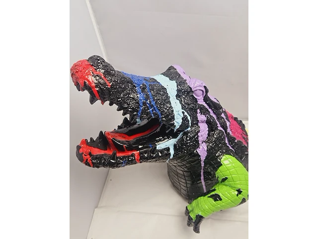 Paintcan splash pop art crocodile - afbeelding 3 van  7