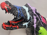 Paintcan splash pop art crocodile - afbeelding 3 van  7