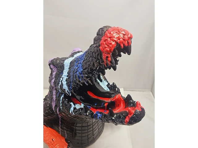 Paintcan splash pop art crocodile - afbeelding 4 van  7
