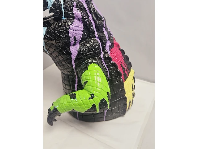 Paintcan splash pop art crocodile - afbeelding 6 van  7
