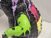 Paintcan splash pop art crocodile - afbeelding 6 van  7