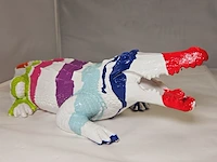 Paintcan splash pop art crocodile - afbeelding 1 van  7