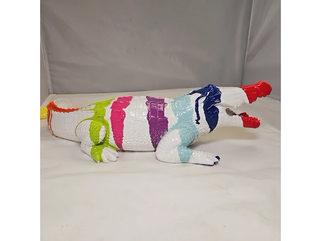 Paintcan splash pop art crocodile - afbeelding 3 van  7