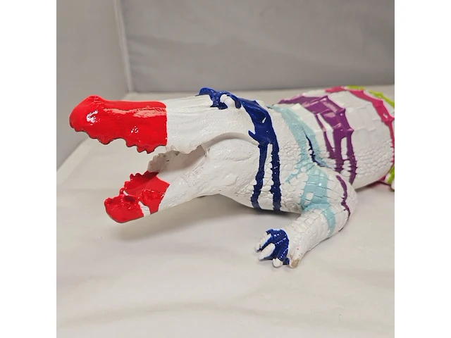 Paintcan splash pop art crocodile - afbeelding 4 van  7